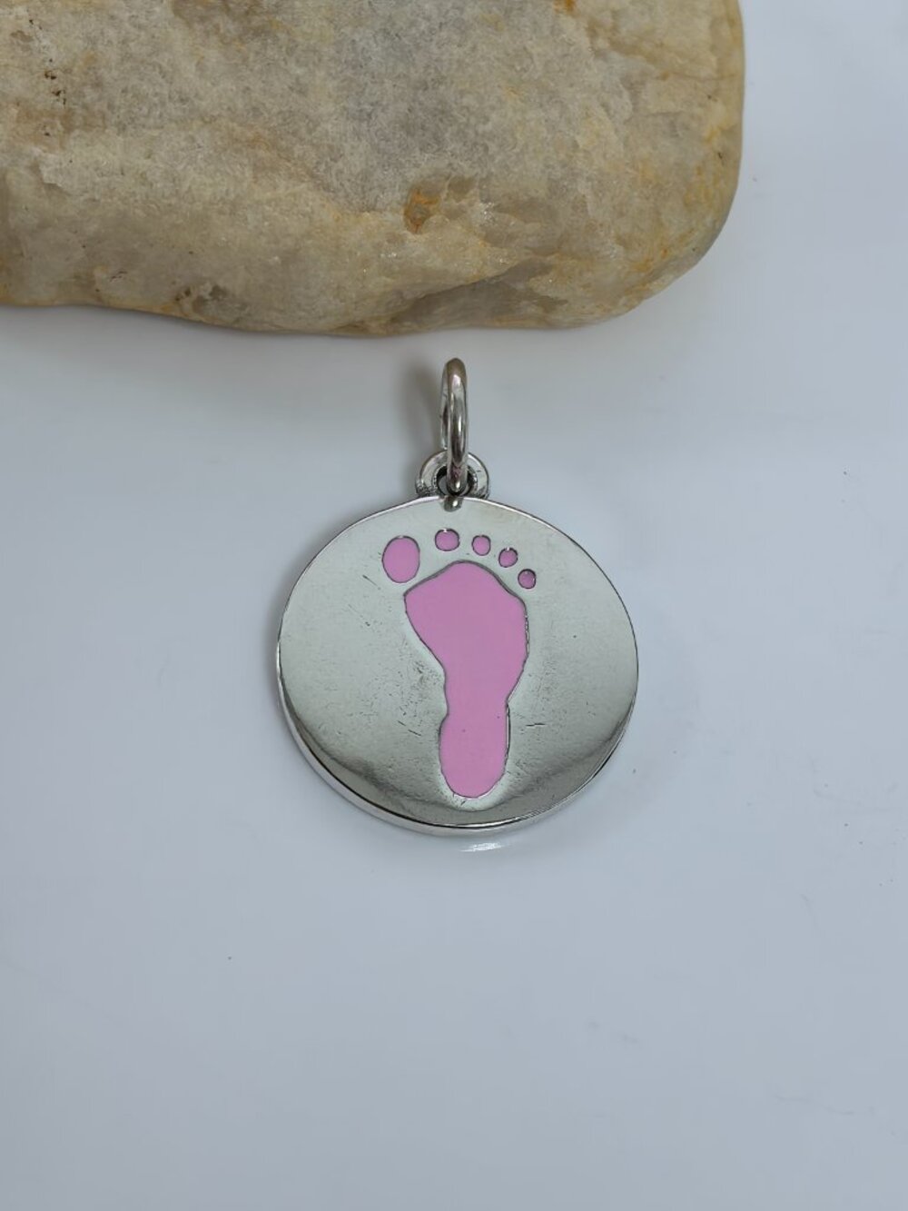 James Avery Enamel Footprint Charm, S925 Silver Jewelry (Women's)